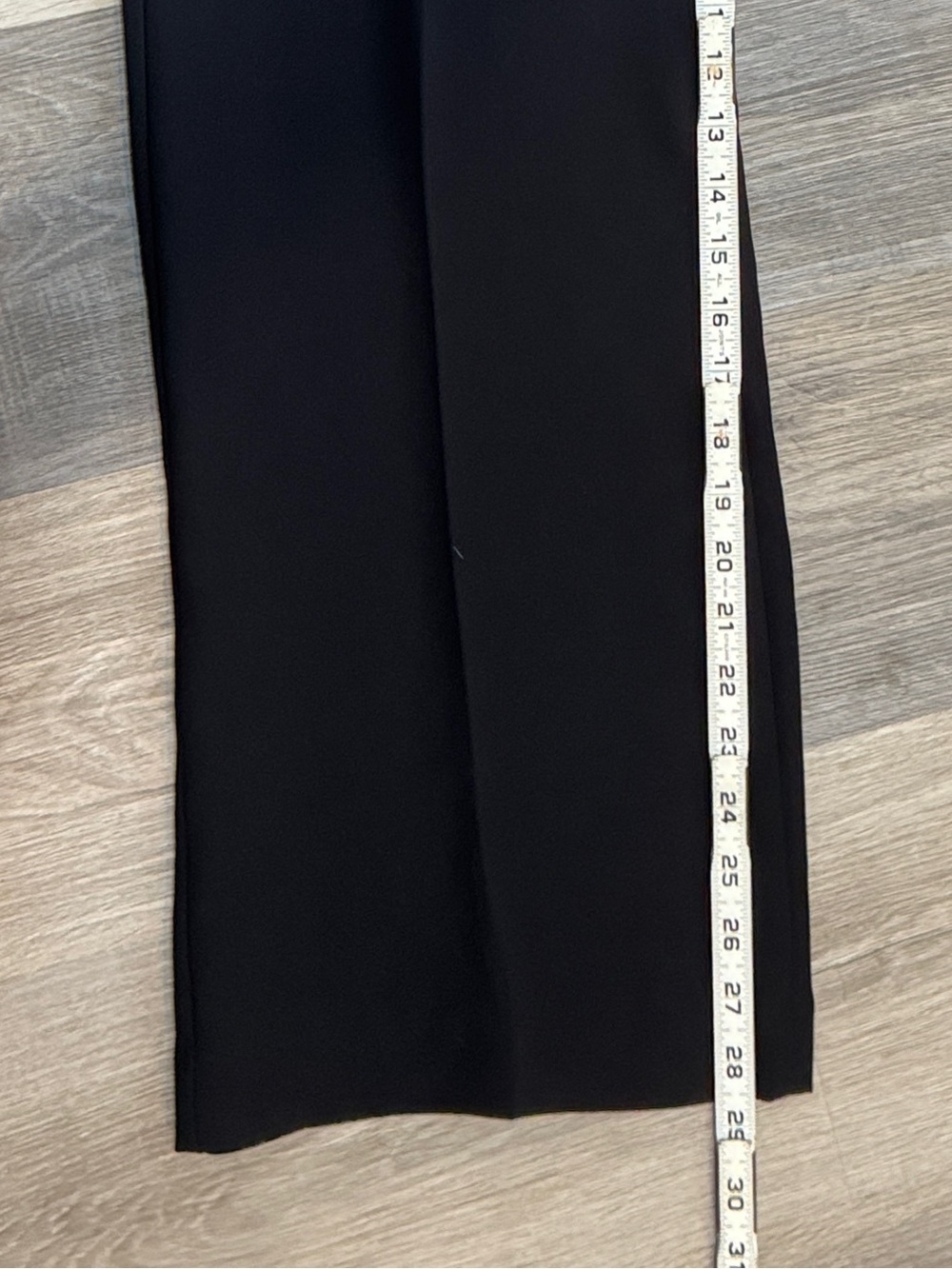 Talbots Black Wide-Leg Dress Trousers with Satin Waistband - Picture 6 of 10